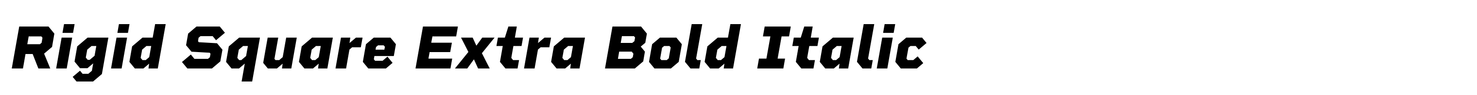 Rigid Square Extra Bold Italic